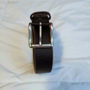 Etereo Genuine Leather Belt - Black.  Small